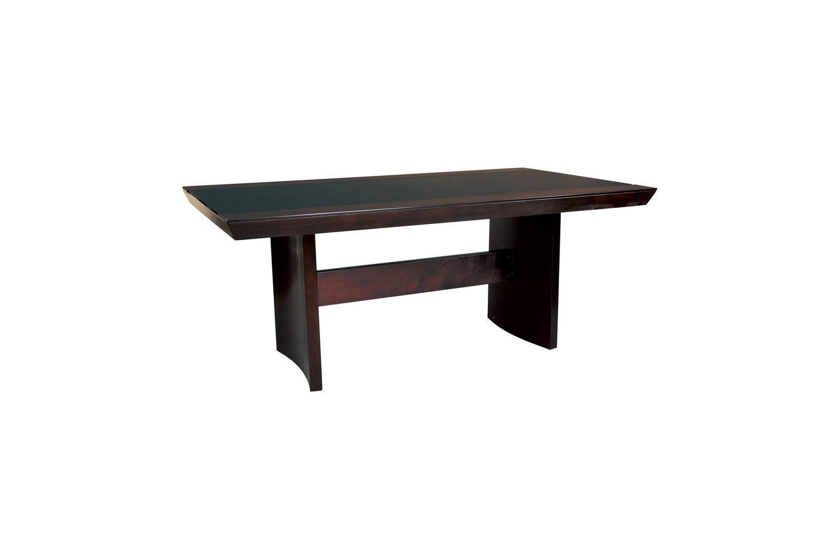 Daisy Espresso Black Solid Wood Faux Leather Seat Glass Top Counter Height Dining Room Set - Ella Furniture