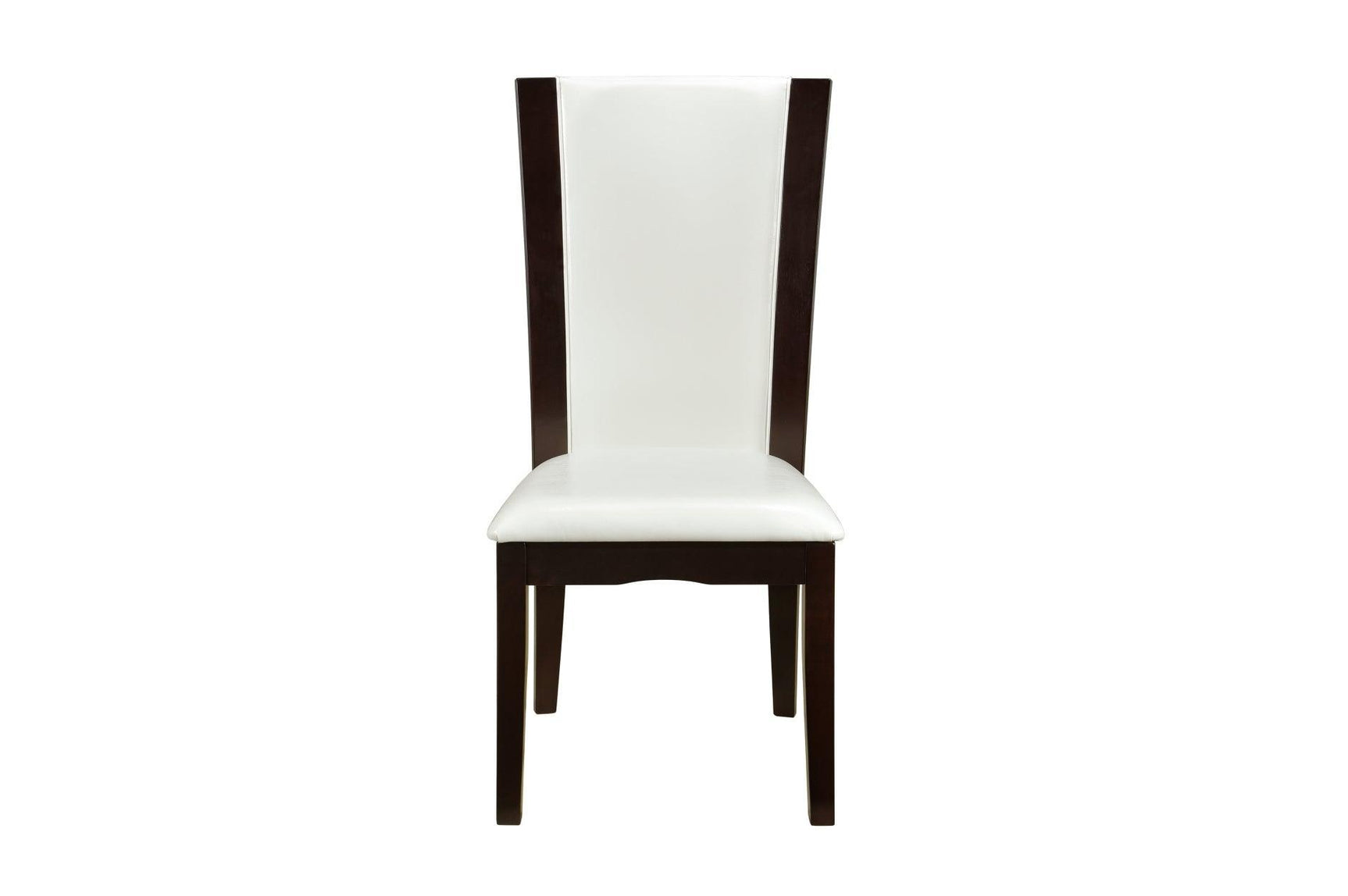 Daisy Espresso Black Solid Wood Faux Leather Seat Glass Top Counter Height Dining Room Set - Ella Furniture