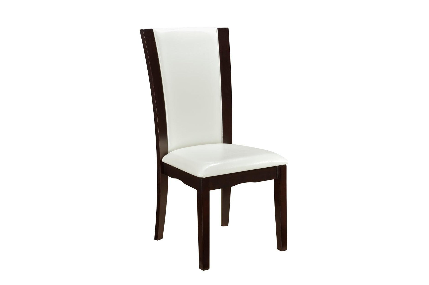 Daisy Espresso Black Solid Wood Faux Leather Seat Glass Top Counter Height Dining Room Set - Ella Furniture