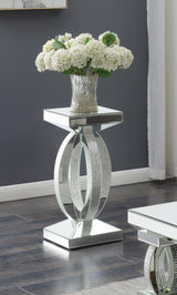 Amalia Square Coffee Table With Lower Shelf Clear Mirror - Ella Furniture