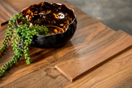 Skeet Wooden Square Coffee Table Natural Sheesham - Ella Furniture