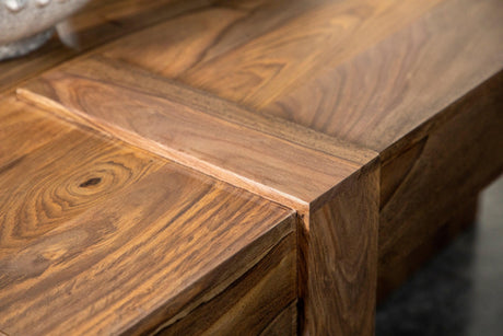 Skeet Wooden Square Coffee Table Natural Sheesham - Ella Furniture
