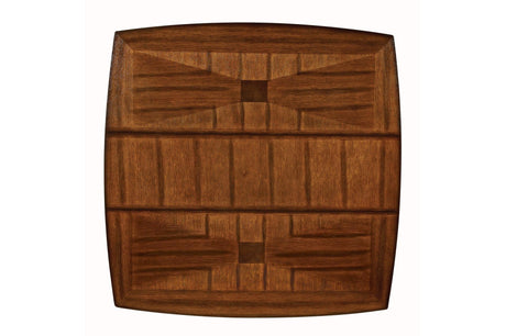 Verona Cherry Brown Solid Wood Faux Leather Upholstered Seat Counter Height Dining Room Set - Ella Furniture