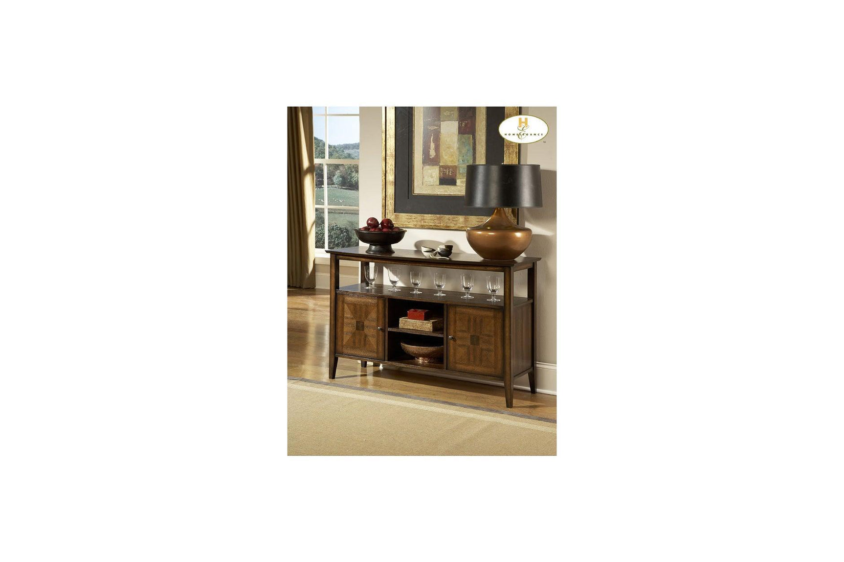 Verona Cherry Brown Solid Wood Faux Leather Upholstered Seat Counter Height Dining Room Set - Ella Furniture