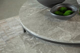 Lainey Round 2-Piece Nesting Coffee Table Grey And Gunmetal - Ella Furniture