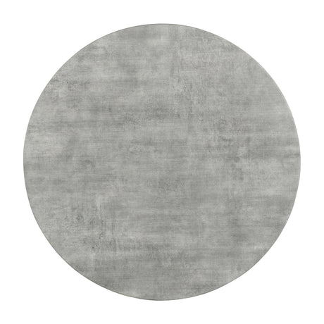 Hadi Round Coffee Table With Hairpin Legs Cement And Gunmetal - Ella Furniture