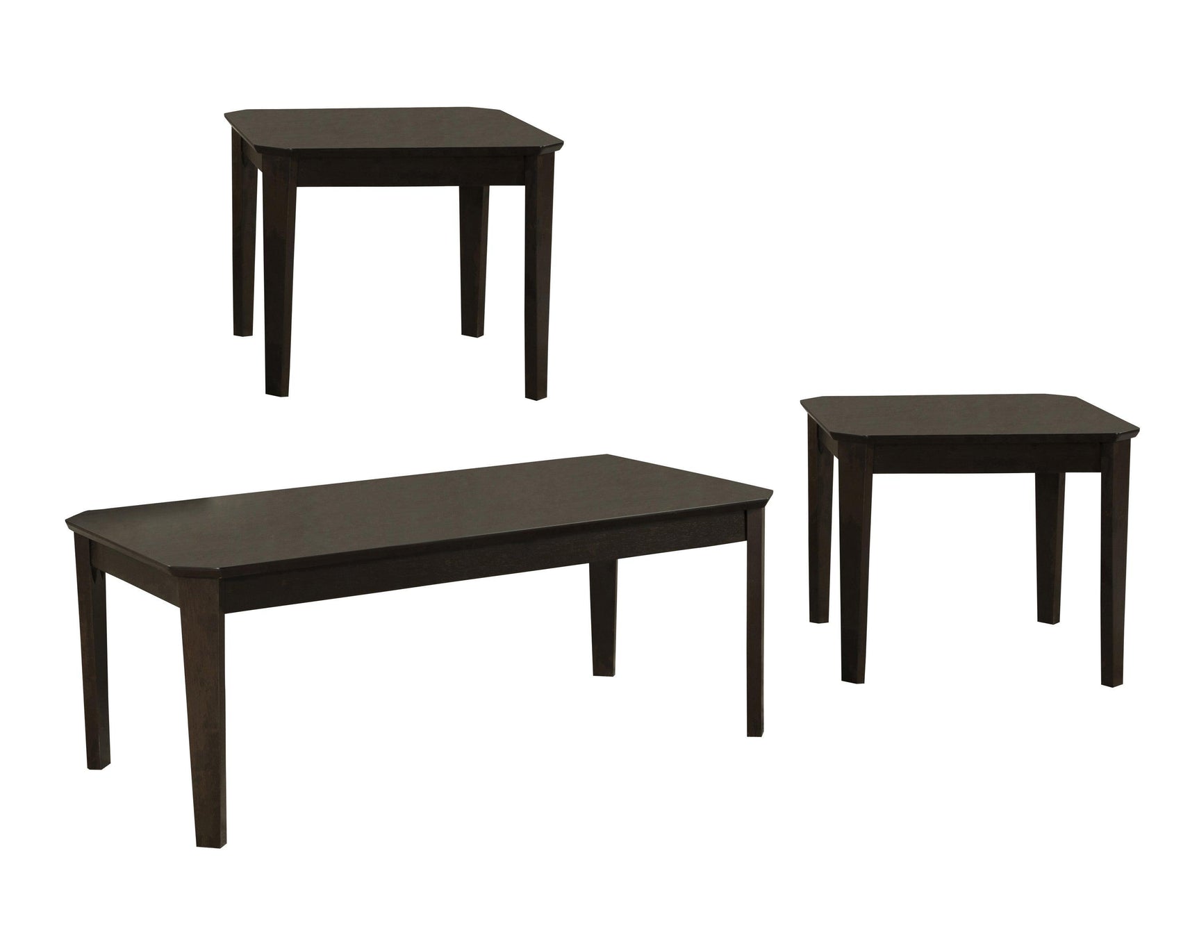 Amaro 3-Piece Occasional Set Dark Brown - Ella Furniture