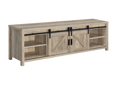 Madra Rectangular Tv Console With 2 Sliding Doors - Ella Furniture