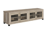Sachin Rectangular Tv Console With Glass Doors - Ella Furniture