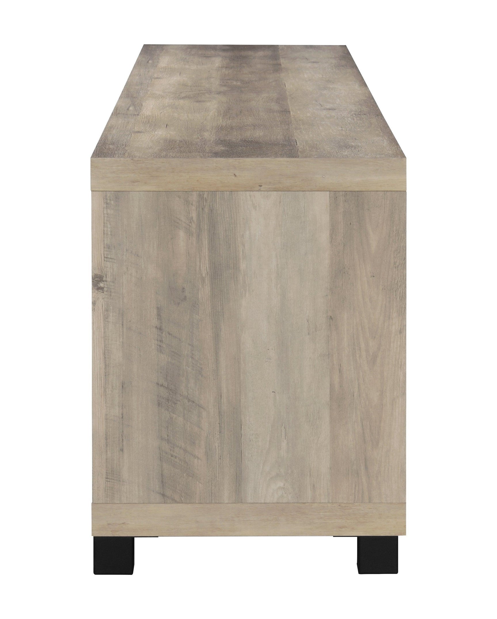 Sachin Rectangular Tv Console With Glass Doors - Ella Furniture