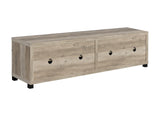 Sachin Rectangular Tv Console With Glass Doors - Ella Furniture