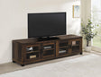 Sachin Rectangular Tv Console With Glass Doors 736293 - Ella Furniture