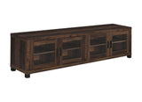 Sachin Rectangular Tv Console With Glass Doors 736293 - Ella Furniture