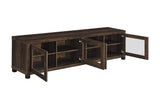 Sachin Rectangular Tv Console With Glass Doors 736293 - Ella Furniture