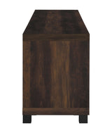 Sachin Rectangular Tv Console With Glass Doors 736293 - Ella Furniture