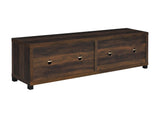Sachin Rectangular Tv Console With Glass Doors 736293 - Ella Furniture