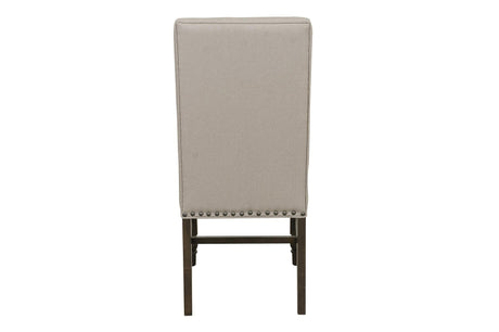 Reid Neutral Modern Solid Wood And Veneers Fabric Upholstered Seat Rectangular Dining Room Set - Ella Furniture