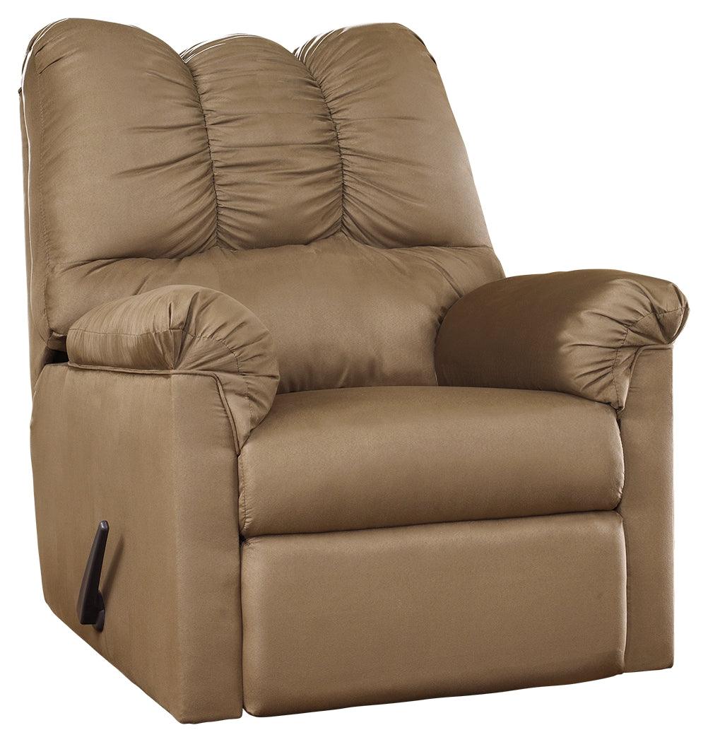 Darcy Mocha Sofa, Loveseat And Recliner - Ella Furniture