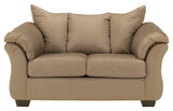 Darcy Mocha Sofa, Loveseat And Recliner - Ella Furniture