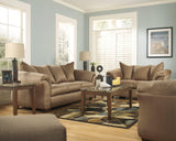 Darcy Mocha Sofa, Loveseat And Recliner - Ella Furniture