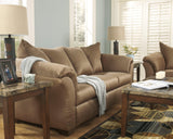 Darcy Mocha Microfiber Sofa - Ella Furniture