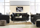 Darcy Black Microfiber Sofa - Ella Furniture