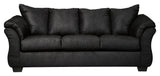 Darcy Blue Microfiber Sofa - Ella Furniture