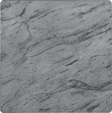 Mozzi Square End Table Faux Grey Marble And Black - Ella Furniture
