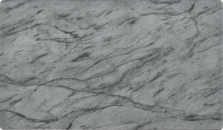 Mozzi Rectangular Coffee Table Faux Grey Marble And Black - Ella Furniture