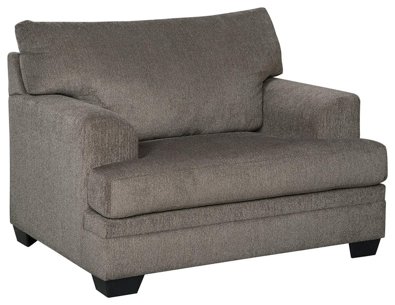 Dorsten Slate Chenille Oversized Chair - Ella Furniture