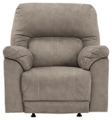 Cavalcade Slate Faux Leather Power Recliner - Ella Furniture