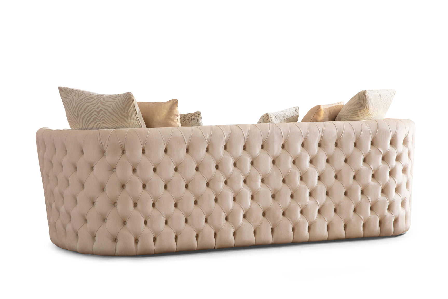 Sofia Ivory Velvet Sofa & Loveseat - Ella Furniture