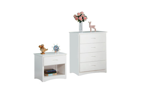 Galen White Transitional Solid Wood Youth Twin Over Twin Storage With Two Under Bed Options Bed - Ella Furniture