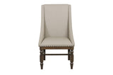Reid Neutral Modern Solid Wood And Veneers Fabric Upholstered Seat Rectangular Dining Room Set - Ella Furniture