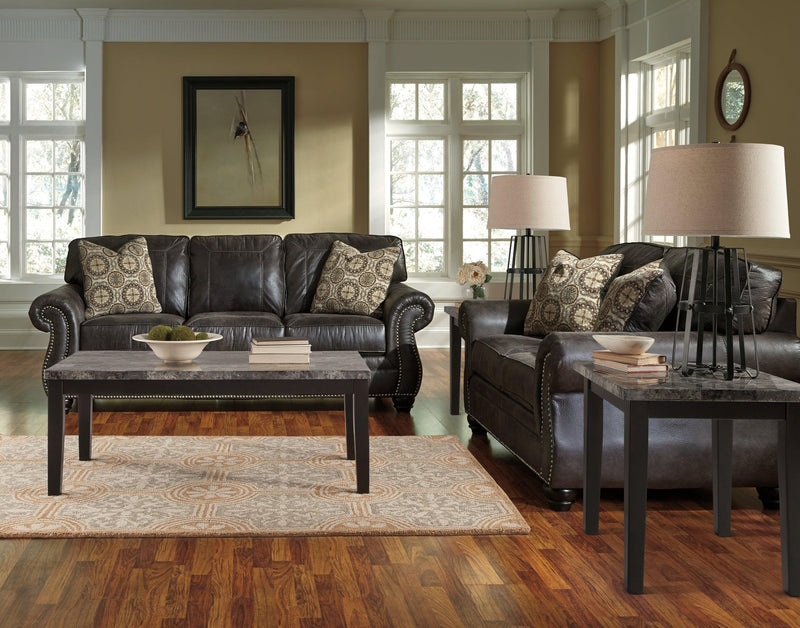 Breville Charcoal Sofa And Loveseat