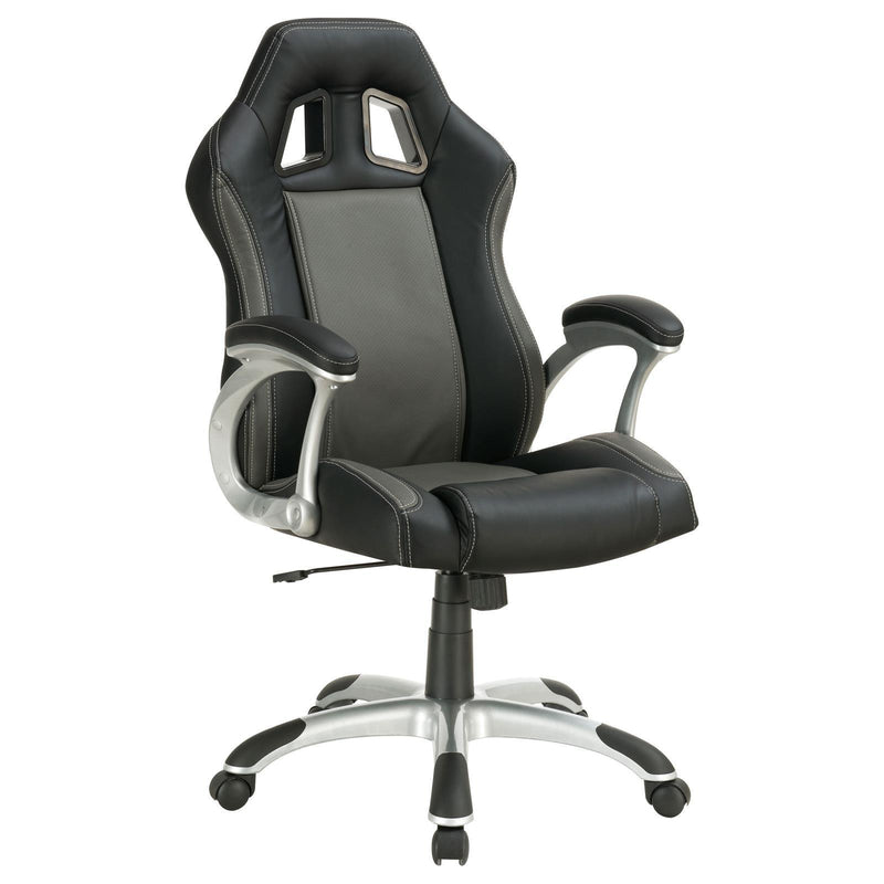 Black Upholstered Office Chair 800046 - Ella Furniture