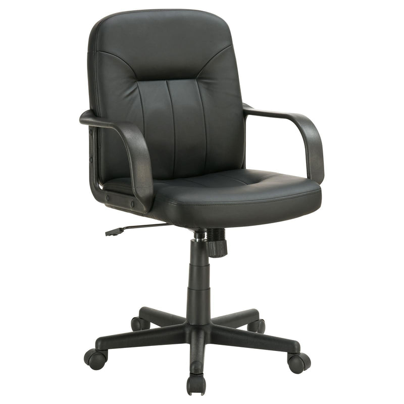 Black Upholstered Office Chair 800049 - Ella Furniture