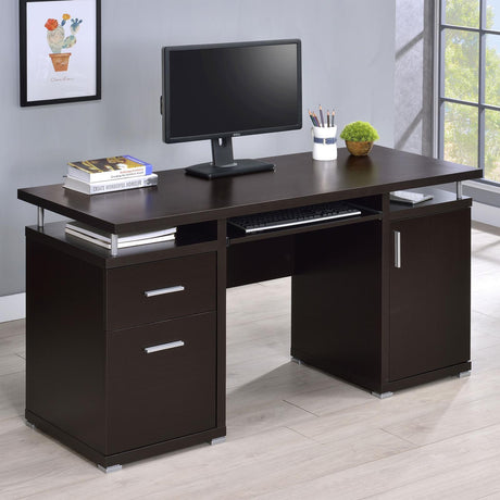 Tracy Cappucino Office Desk - Ella Furniture