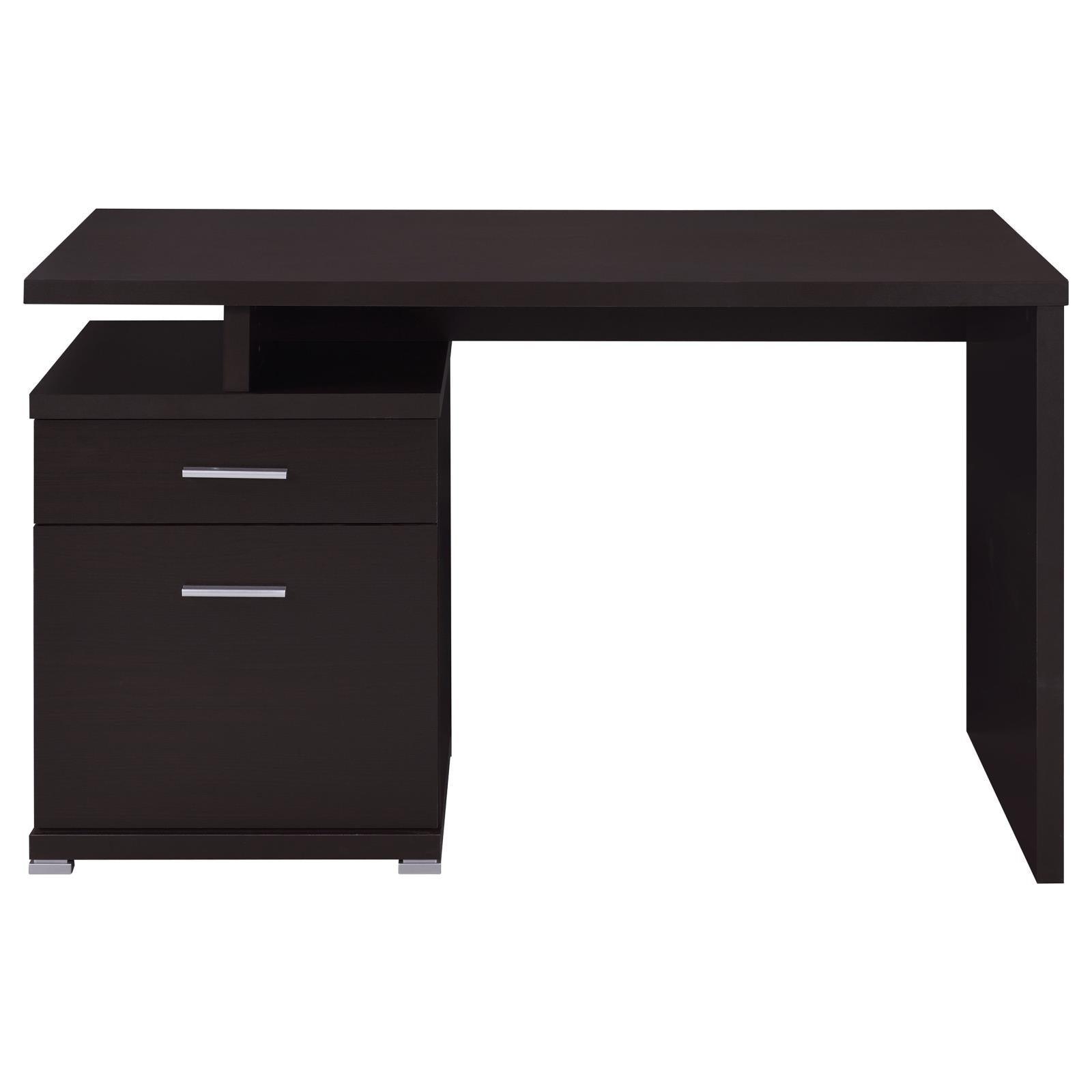Irving Dark Cappucino Office Desk - Ella Furniture