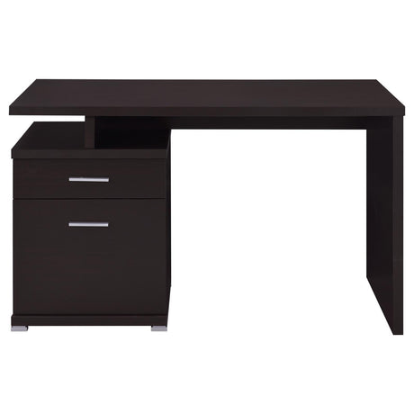 Irving Dark Cappucino Office Desk - Ella Furniture