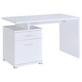 Irving White Office Desk - Ella Furniture