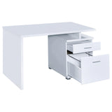 Irving White Office Desk - Ella Furniture