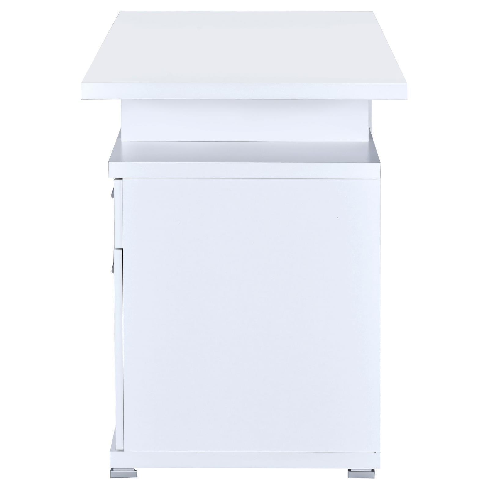 Irving White Office Desk - Ella Furniture