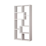 Theo 10-Shelf Bookcase White - Ella Furniture