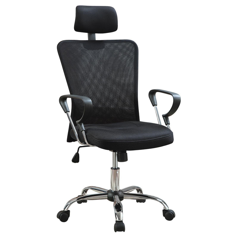 Black Mesh Office Chair 800206 - Ella Furniture