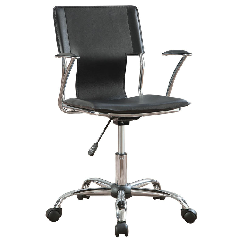 Black Upholstered Office Chair 800207 - Ella Furniture