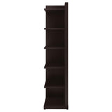 Pinckard 6-Tier Corner Bookcase Cappuccino - Ella Furniture
