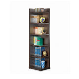 Pinckard 6-Tier Corner Bookcase Cappuccino - Ella Furniture