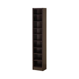 Eliam Rectangular Bookcase With 2 Fixed Shelves Cappuccino - Ella Furniture