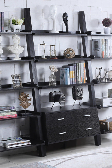 Colella 4-Drawer Storage Bookcase Cappuccino - Ella Furniture
